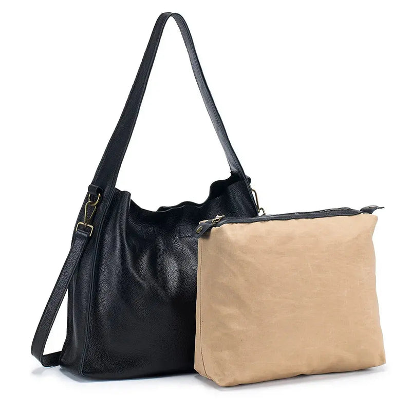 Grace’s Timeless Elegance | Genuine Cowhide Leather Tote Bag