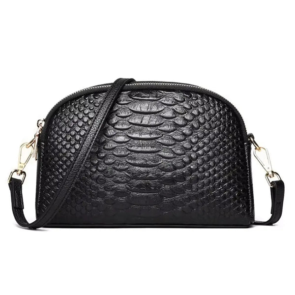 Isabella Croc-Pattern Mini Crossbody Bag