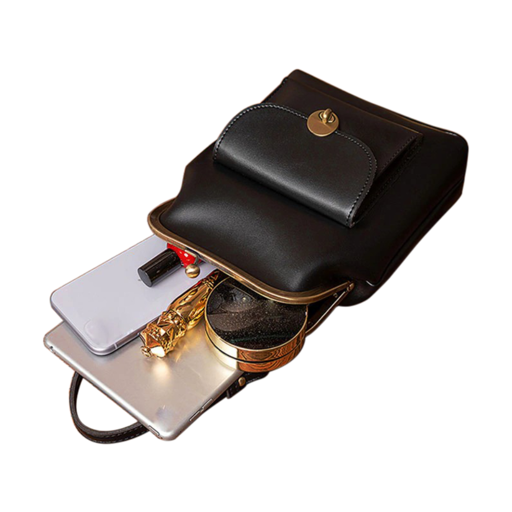 תיק וינטג' עם סגירת אבזם - רטרו שיק חיוני